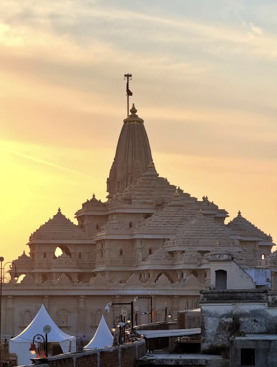 Ayodhya spiritual city and temple mood